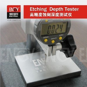 Portable Mircometer Display Pad Printing Steel Plates Etching Depth Tester