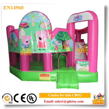 CB012 Inflatable bouncer 3 in 1 Play Center combo slide little baby