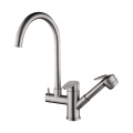 304 Stainless Steel Dual Handle Kitchen Sink Faucet