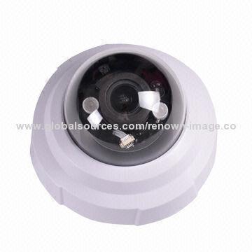 720P HD Indoor Fixed Dome Network Camera, 3-axis Rotation, IR LED Length of 5 to 10m