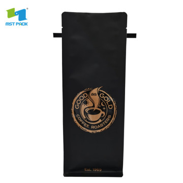 Black matte kraft stand up foil food zipper pouch