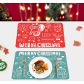 Счастливого Рождества дизайн силиконовые Placemat для детей