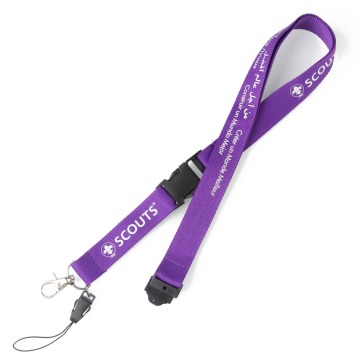 High-Quality Customized Silkscreen Printing: Personalized Logo Polyester Keychains & Lanyards with Phone Holders