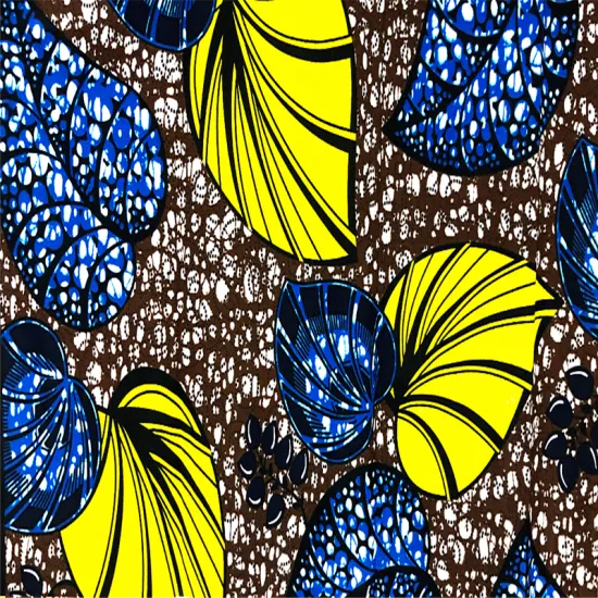Knit Polyester Floral Printed Wax Africa Linning Fabrics