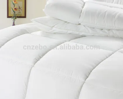 High Quality Luxury 233T Cotton Fabric 200GSM White Duck Down Duvets / Goose Down Duvet