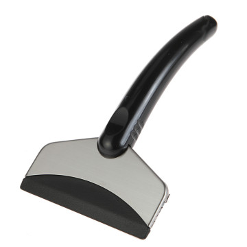 Heavy-duty Stainless Steel Ice Scraper with Plastic Blade
