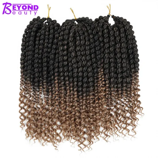 New natural color synthetic Hair fiber Products vendors crochet braids senegalese twist Ombre senegelese twisted hair Curly End