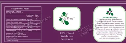 Wholesale 100% original Jadera weight loss slimming pills