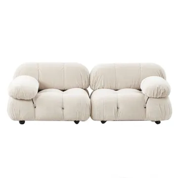 Comfortable Sleeper Sofa White Reclining Leisure Sofa