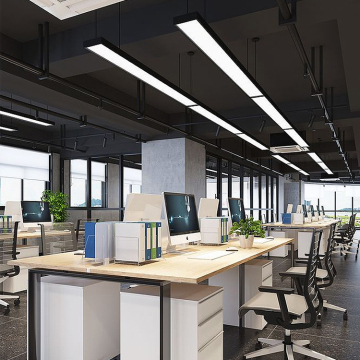 Nordic Indoor Commercial Office Hanging Pendant Lamp - 30W to 70W LED Line Light