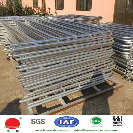China manufacturer!! Used cattle/sheep /corral fence panel with round pipe