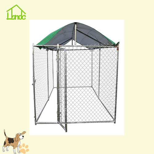 Sturdy chain link big dog cage