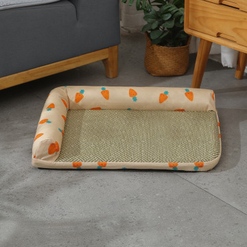 Lüks Dikdörtgen Evcil Yatak Mat - Mofesipi Nem geçirmez Rattan Pet Mat