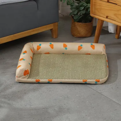 Luxury Rectangle Pet Bed Mat - MOFESIPI Moisture-Proof Rattan Pet Mat