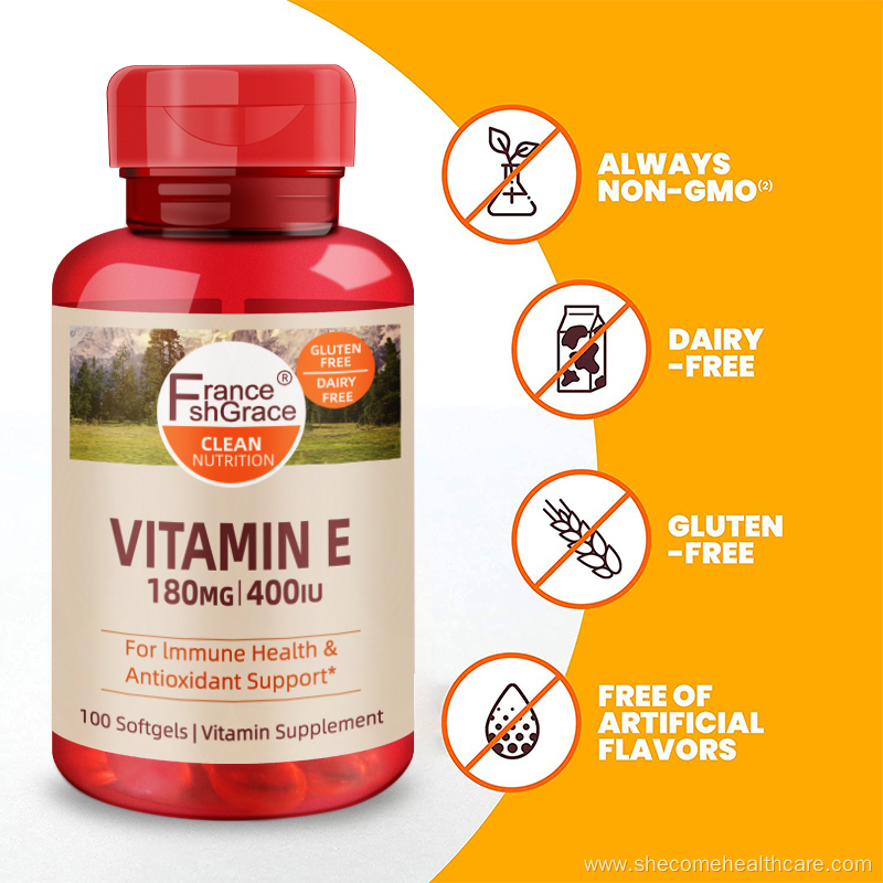 vitamin Immune And Antioxidant Health Vitamin E softgels