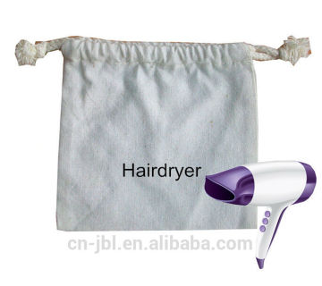 hotel washable and recyclable canvas drawstring bag
