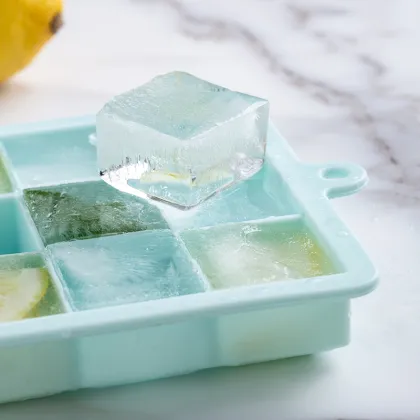 15/24 Grid Silicone Ice Cream Tray with Lid - DIY Ice Cube & Cream Mold