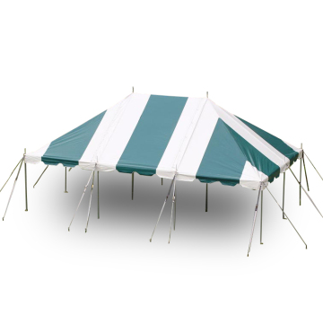 Green White PVC 6x9m Pole Tent for Outdoor Events