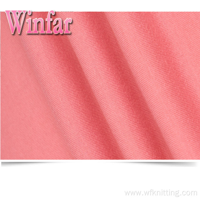 Single Jersey Plain Dye Knit Spandex Polyester Fabric