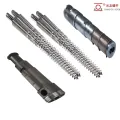 Mataas na output conical twin screw barrel para sa SPC floor