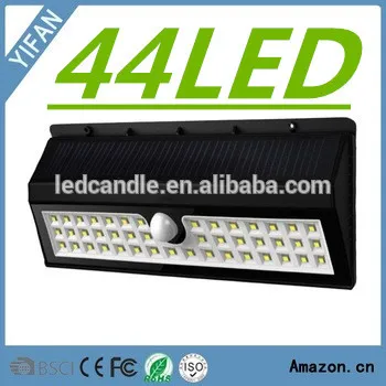 Alibaba china Big Size 44LED Solar Motion Sensor light For Outdoor Garden Wall , waterproof outdoor lighting