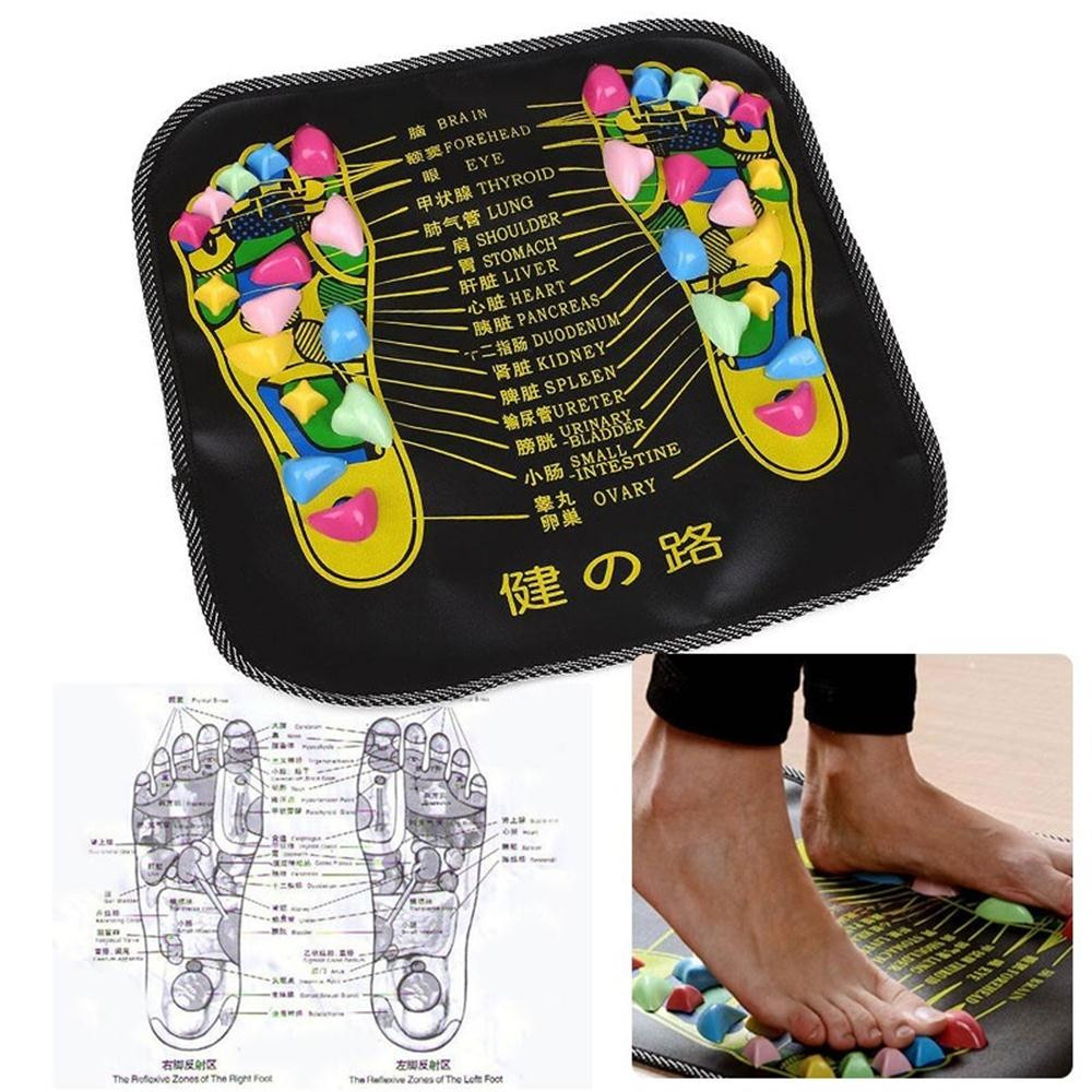 New Foot Care Tool 1PC Massage Cushion Reflexology Walk Stone Foot Leg Pain Relieve Relief Walk Massager Mat Professional May27