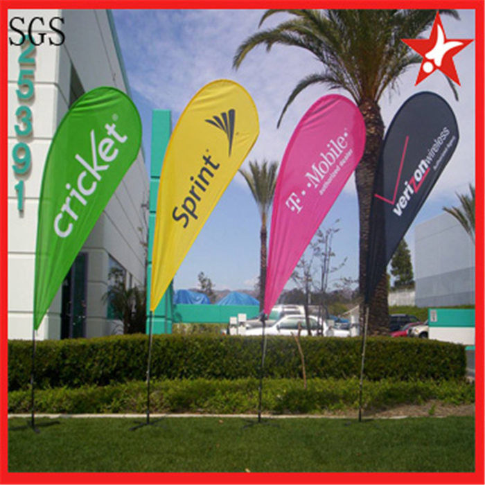 Medium Teardrop Flag Banners with Cross Feet