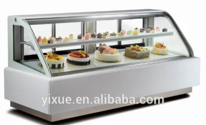 china commercial cake display fridge showcase for cafe and bakery shop