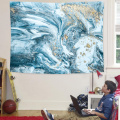 Short plush decorative tapestry