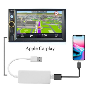 Hands-Free Music Play Smart Link USB White CarPlay Android Dongle