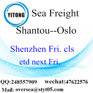 Shantou Port LCL Consolidation To Oslo