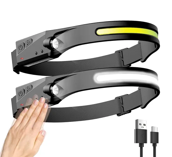 USB Rechargeable Waterproof Camping Headlamp