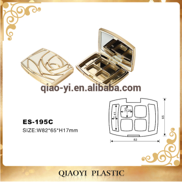 Gold plastic empty single eyeshadow case