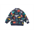 Fashion Print Fleece Coat