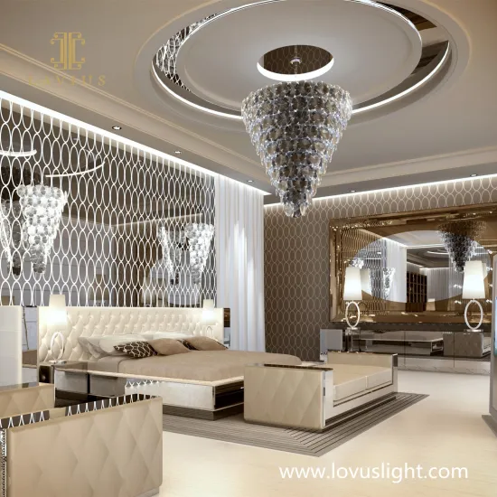 Black and white luxury custom hotel room chandeliers Sea view room project popular creative chandeliers