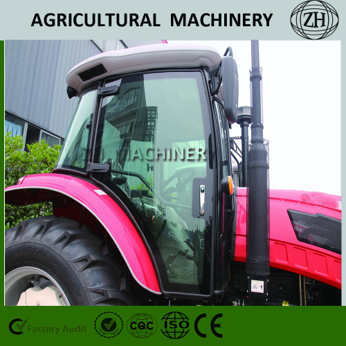 High Power Water Cooled 4WD 70HP Wheeled Tractor With Cab