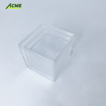 Transparent Square Acrylic Candy Box for Wedding Packaging