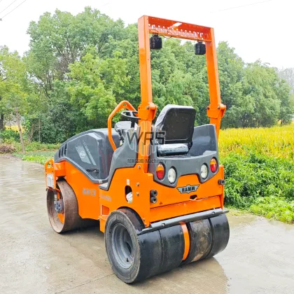 Used HAMM TYRE COMBINED Mini Vibratory Road Roller 3Ton 3000KG - HAMM HD12VT for Sale