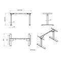 Electric Height Adjustable Desk Sit Stand Up Table