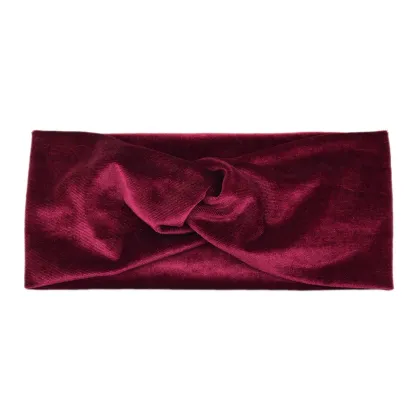 Velvet Cross Headband for Warm Ear Protection and Yoga Accessories