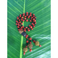 Collier de graines de lopa naturel avec perles de bodhi