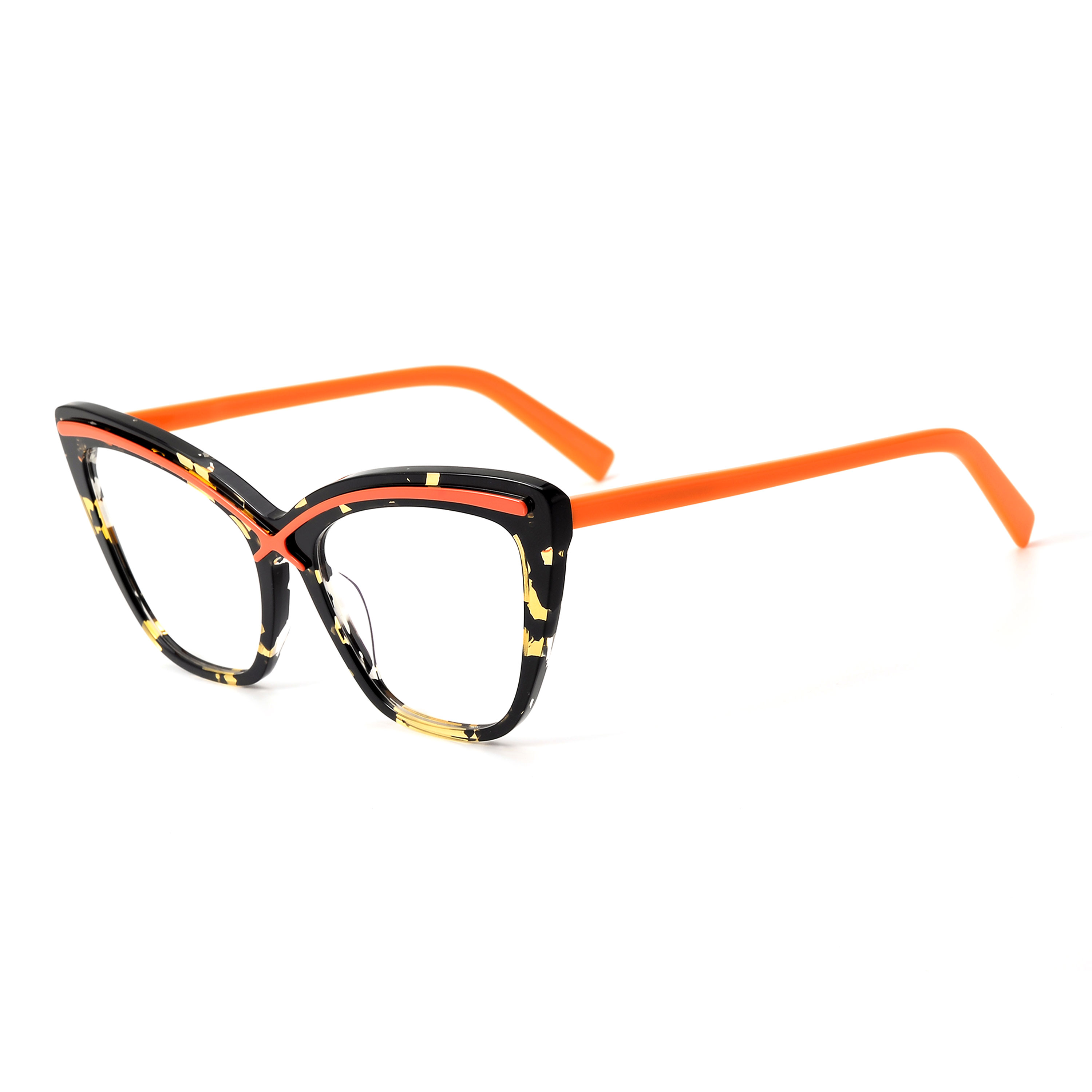 Colorblocking Lamination Acetate Glasses