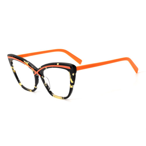 Colorblocking Lamination Acetate Glasses
