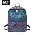 Пользовательская мода высококачественная кожаная кожа геометрические светоотражающие световые рюкзаки для мужчин и женщин Портативный рюкзак для Kid Sch