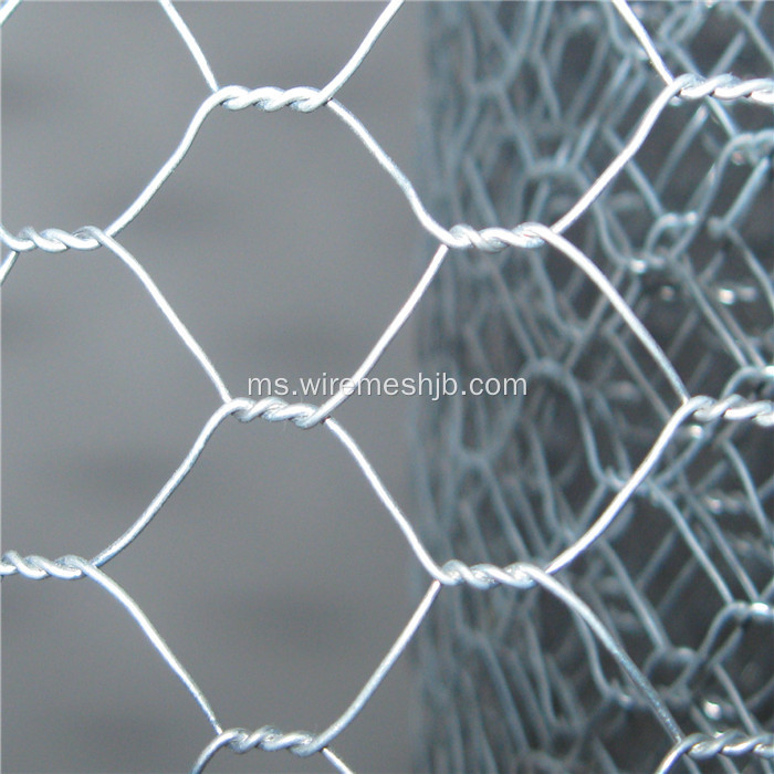 PVC yang diselaraskan Hexagonal Wire Mesh For Farm