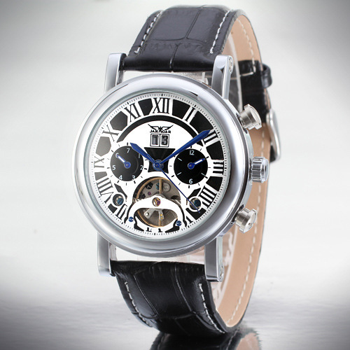Alloy Case Tourbillon Automatic Watch Date Mens