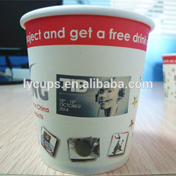 200ml custom disposable paper tea cups with logo
