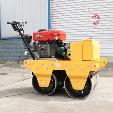 550 kg Walk Behind Vibratory Mini Road Roller for Asphalt and Soil Pavements