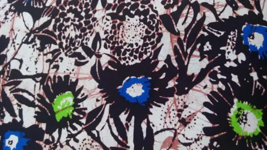 New Product African Imitation Wax Printed Fabric for Dresses
