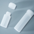 Botella de loción corporal redonda personalizada de plástico con tapa abatible